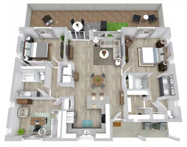 Unit 1163 1136 floor plan